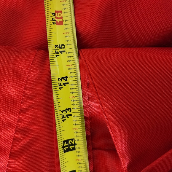 Asos Red Belted Strapless Jumpsuit. - Picture 7 of 14